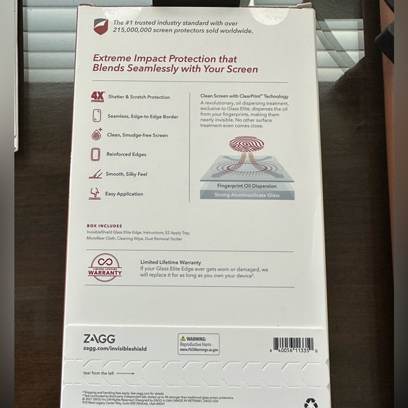 2 ZAGG Invisible Shield Glass Elite Edge Screen Protectors - Picture 2 of 4